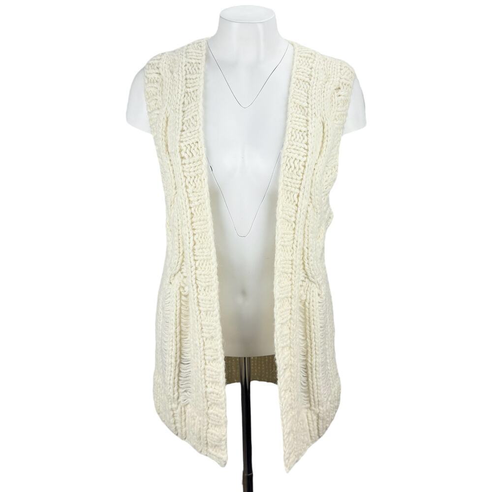 MICHAEL Michael Kors Alpaca Blend Open Front Knit Cardigan Sz Small